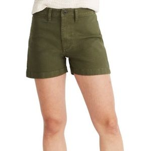 Madewell Green Emmett High Waisted Shorts sz 23